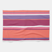 Levend koraal, rood en violet theedoek (Horizontaal)