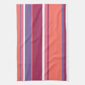 Levend koraal, rood en violet theedoek (Verticaal)