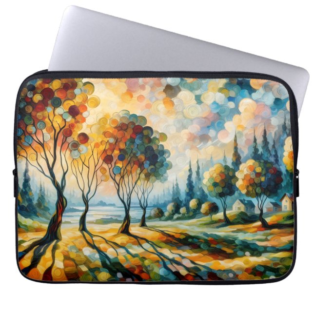 Levend Landschap Laptop Sleeve (Voorkant)