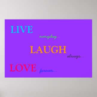 LEVEND LAUGH LOVE POSTER
