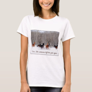 Levend leven...Alsof iemand de poort open heeft ge T-shirt