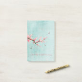 Levend leven in vol bloei post-it® notes (Op bureau)