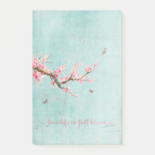 Levend leven in vol bloei post-it® notes (Voorkant)