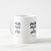 Levend Licht zal je pad overspoelen Christelijke M Koffiemok (Voorkant links)