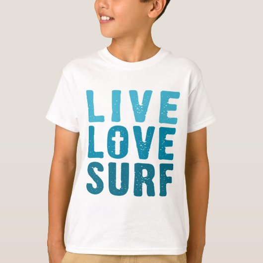 levend-liefde-surf t-shirt (Voorkant)