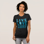 levend-liefde-surf t-shirt (Voorkant volledig)