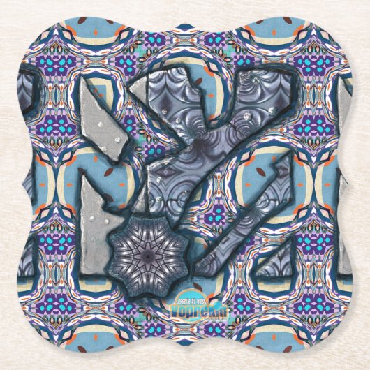 Levend metaal nr. 2 kartonnen onderzetters (Voorkant)