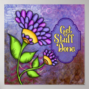 Levend positief gedacht Poster