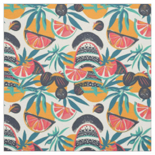 Levend Retro Fruit Stof