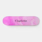 Levend Roze Skateboard (Horizontaal)