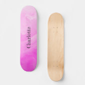 Levend Roze Skateboard (Voorkant)