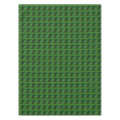 Levend Streeppatroon Abstract Groene Geometrisch Tafelkleed (Voorkant)