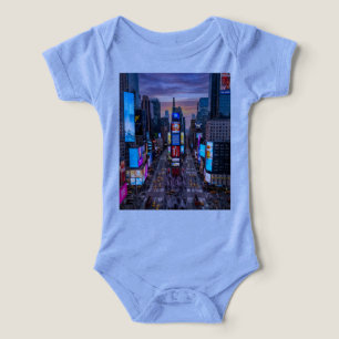 Levend Times Square New York stadsgezicht baby bod