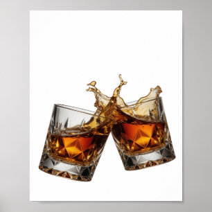 Levend Zilver WHISKY SPLASH Poster