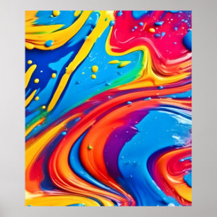 Levende Abstracte Kunst Poster
