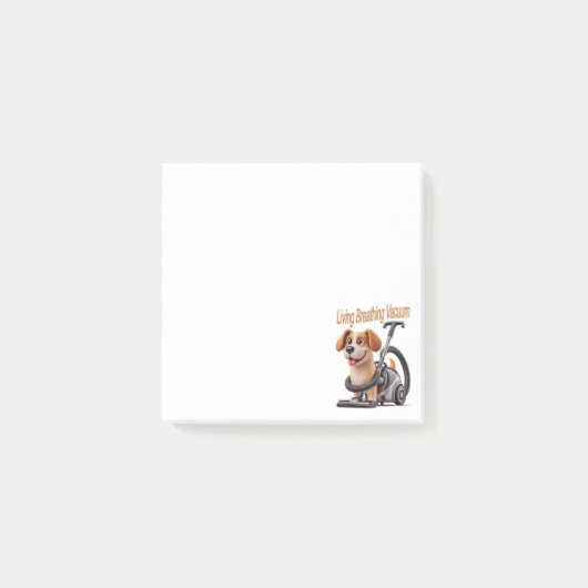 Levende Ademende Stofzuiger Hond Post-it® Notes (Voorkant)