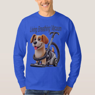 Levende Ademende Stofzuiger Hond T-shirt