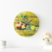 Levende appels in Bowl Rustic Grote Klok (Huis)