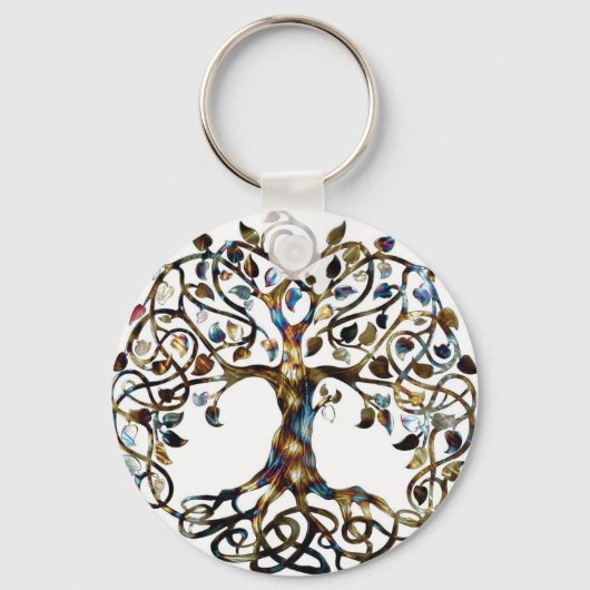 Levende boom sleutelhanger (Voorkant)