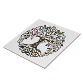 Levende boom tegeltje (Zijkant)