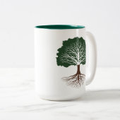 Levende eik tweekleurige koffiemok (Voorkant rechts)