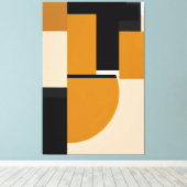 levende geometrie canvas afdruk (Insitu (Houten vloer))