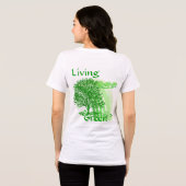 Levende groene Inspirerend quotes Tri-Blend Shirt (Achterkant volledig)