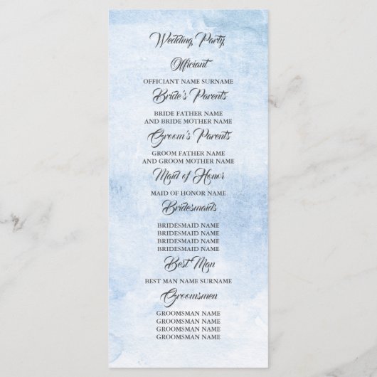 Levende koraal bloemenelegante bruiloft programma' programma (Achterkant)