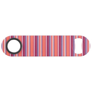 Levende koraal-, rode en violetstrepen speed flessenopener