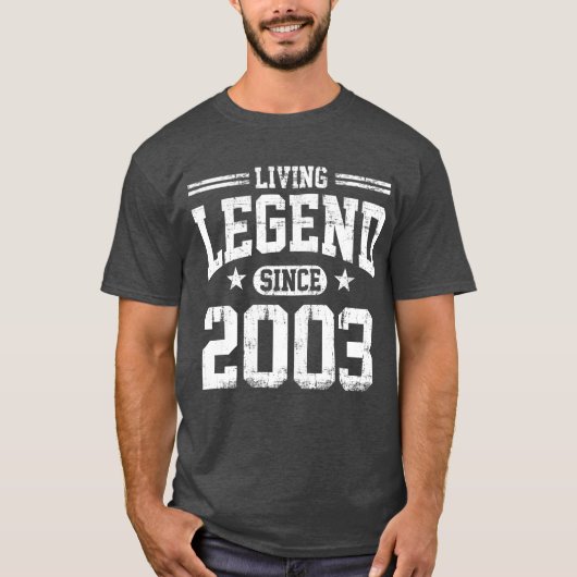 Levende legering sinds 2003 t-shirt (Voorkant)