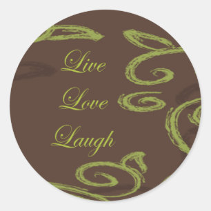levende liefdeslichterij ronde sticker