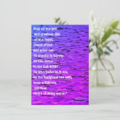 Levende wateren - feestdagenkaart (Staand voorkant)