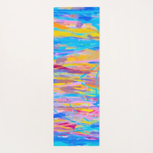 Levende waterval yogamat (Achterkant)