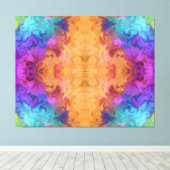 levendig abstract 25.77.A Canvas Afdruk (Insitu (Houten vloer))