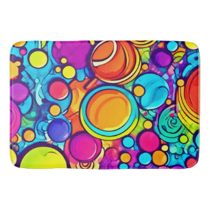 Levendig Abstract Bubbels artwork Badmat