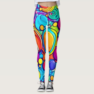 Levendig Abstract Bubbels artwork Leggings