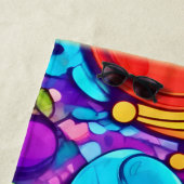 Levendig Abstract Bubbels artwork Strandlaken (In situ)