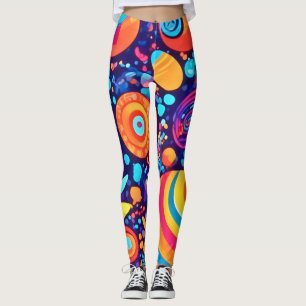 Levendig Abstract Bubble-universum Leggings
