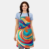 Levendig Abstract Dreamscape Schort (Gedragen)