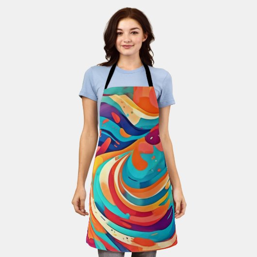 Levendig Abstract Dreamscape Schort (Gedragen)