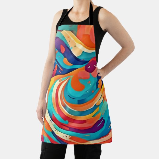 Levendig Abstract Dreamscape Schort (Insitu)