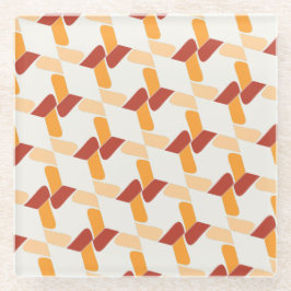 Levendig Abstract Floral Onderzetter Glazen Onderzetter