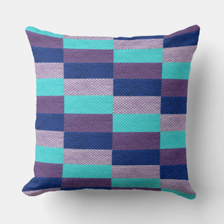 Levendig Abstract Geometrisch Blokpatroon Esthetie Kussen
