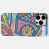 Levendig Abstract Geometrisch Gestreept Patroon Case-Mate iPhone Case (Achterkant (horizontaal))