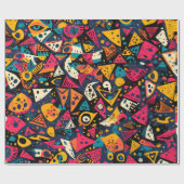 Levendig Abstract geometrisch inpakpapier (Vlak)