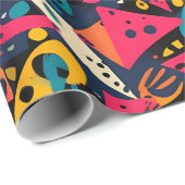 Levendig Abstract geometrisch inpakpapier (Rol Hoek)