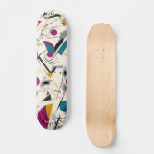 Levendig Abstract geometrisch Schaatsen dek Skateboard (Voorkant)