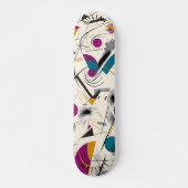 Levendig Abstract geometrisch Schaatsen dek Skateboard (Voorkant)