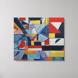 Levendig Abstract landschap door Raphael Canossa Canvas Afdruk