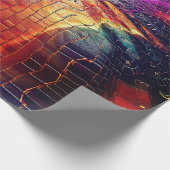 Levendig Abstract Mozaïek Cadeaupapier (Hoek)